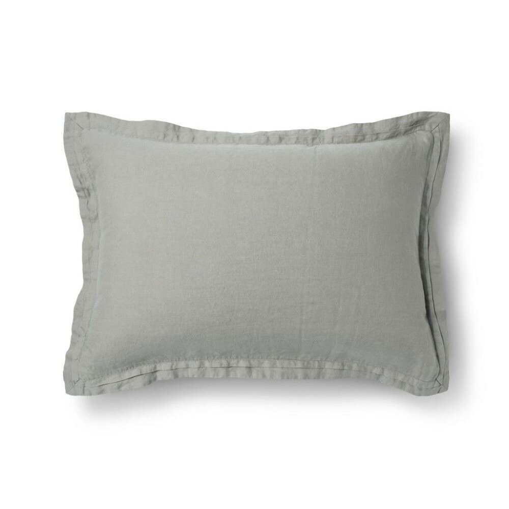 Fieldcrest The flores collection Linen Sham Standard Gray 20x28in
